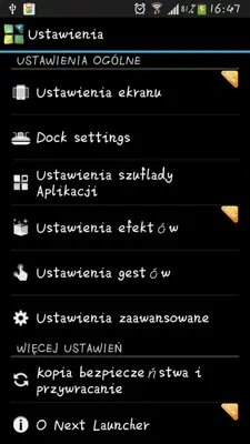 Polish package for Next Launcher android App screenshot 0